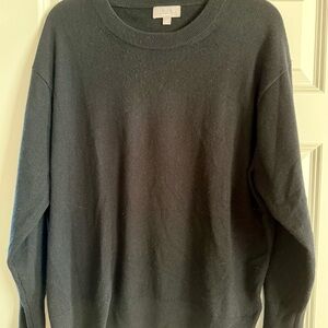 J. Crew Women’s Black Cashmere Crewneck Sweater